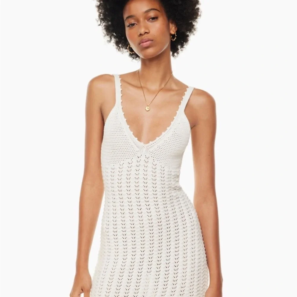 Aritzia - Wilfred - Evie Midi Dress - Oyster Huitre - Size Medium (M) - Picture 5 of 12